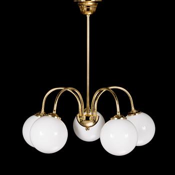 A ceiling lamp model 2024/5, for AT-valaisin Finland, late 20th century.
