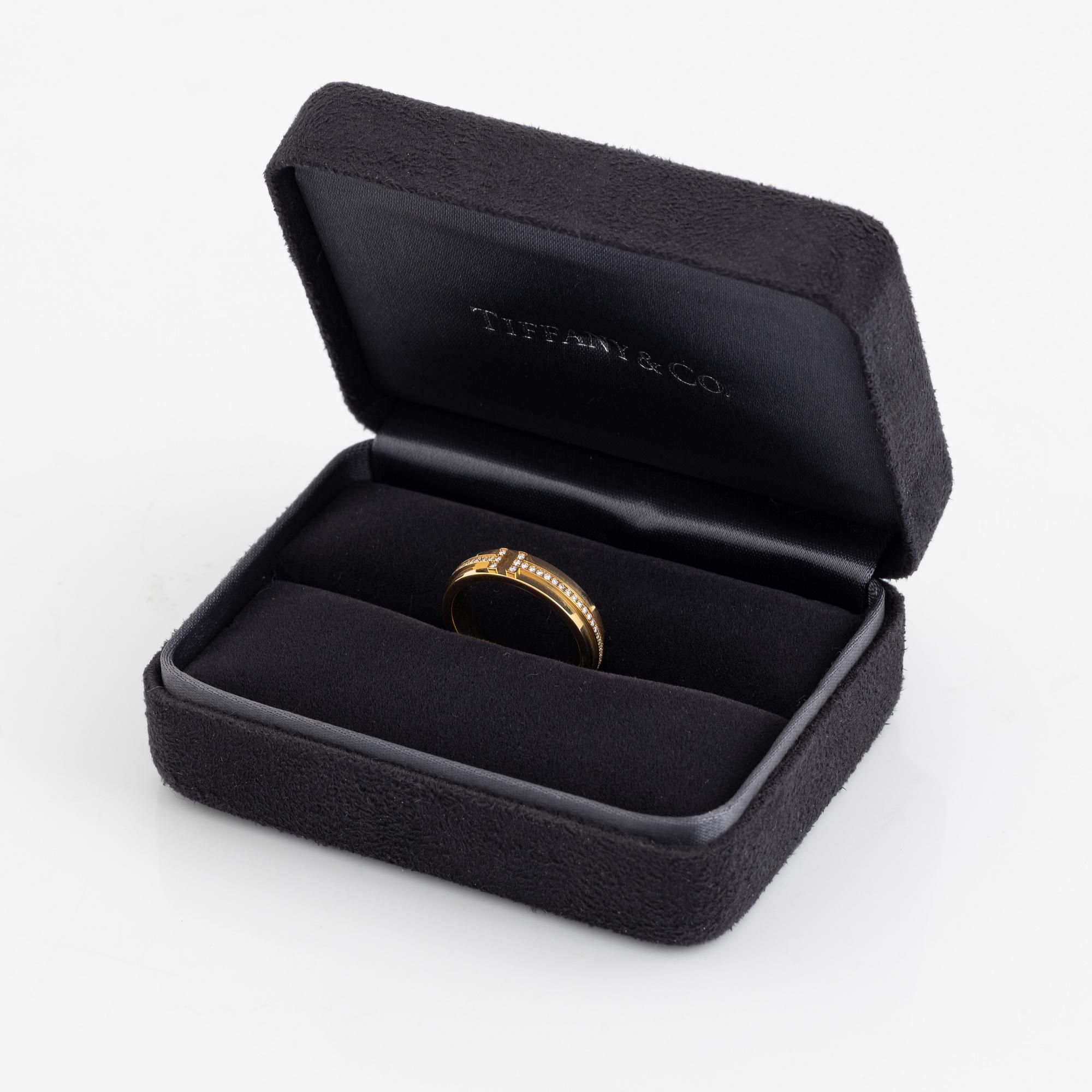 Tiffany & Co, Ring with brilliant-cut diamonds.