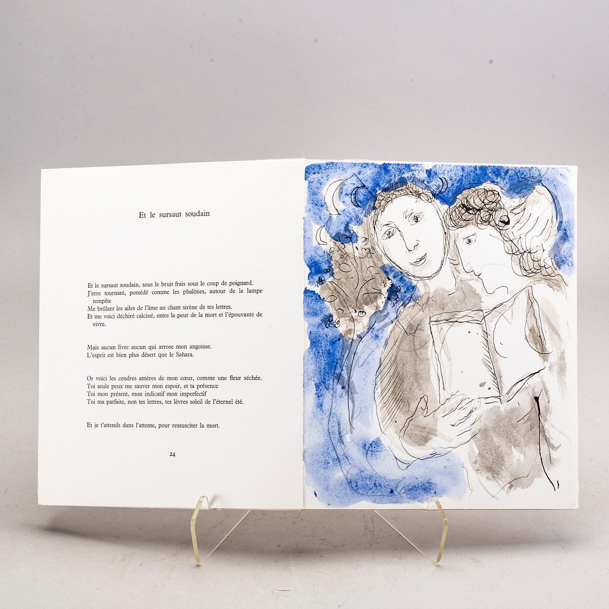 Marc Chagall bok "Lettres d'hivernage" numrerad upplaga 782/2000.