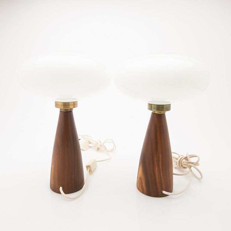 Pair of table lamps, 1970s.