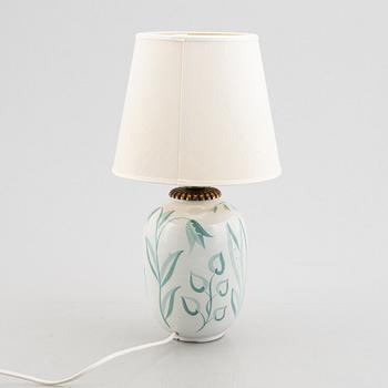 Anna-Lisa Thomson, a table lamp, "Flora" Upsala-Ekeby, second half of the 20th century.