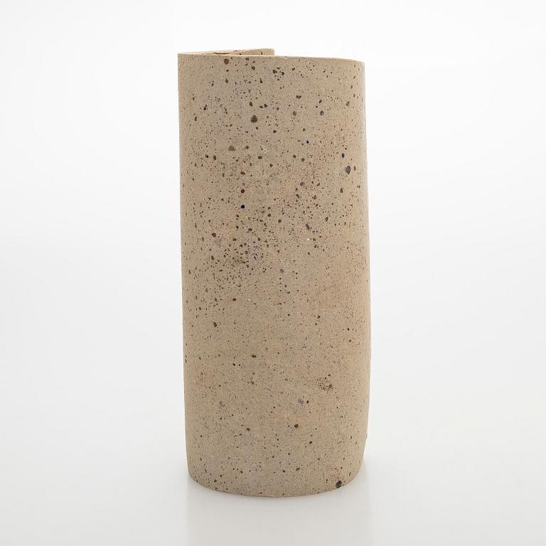 Kyllikki Salmenhaara, a 'Winding' stoneware sculpture, signed KS.