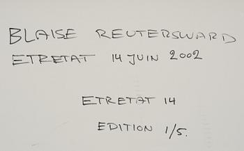 Blaise Reutersward, "ETRETAT 14", 2002.