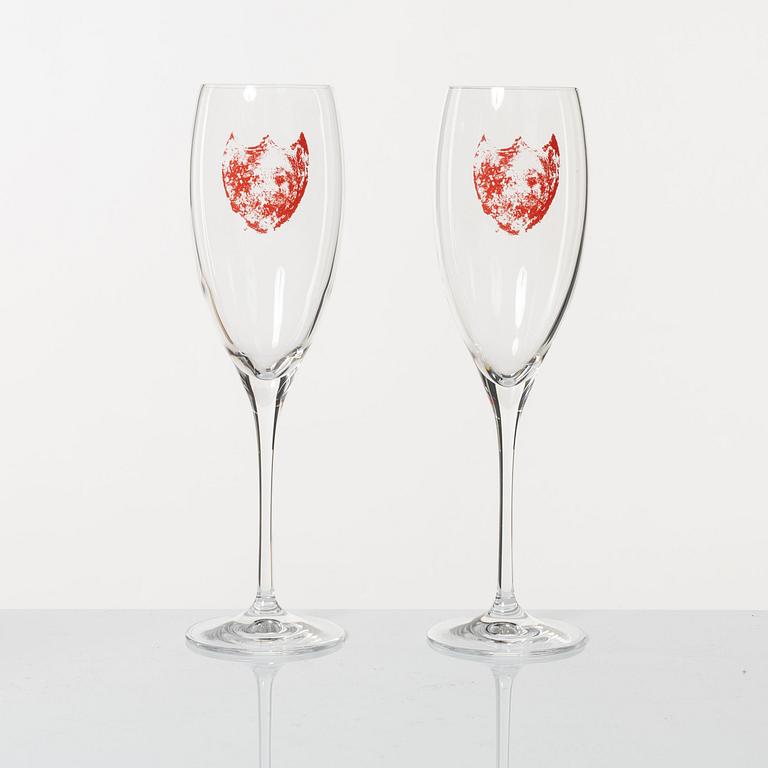 Dom Perignon, Champagneglas, 8 st, Andy Warhol Tribute Collection.