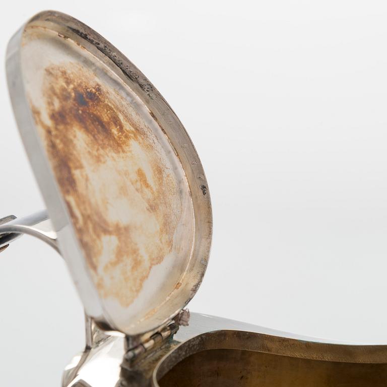 Anita Sarlin, kaffeservis, 3 delar, silver, Tillander, Helsingfors 1950.