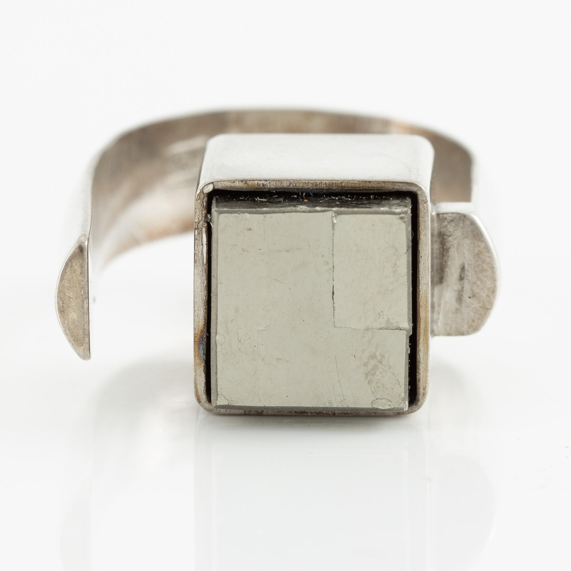 Jan-Christer Lundqvist, ring, sterlingsilver med pyrit, Skövde.