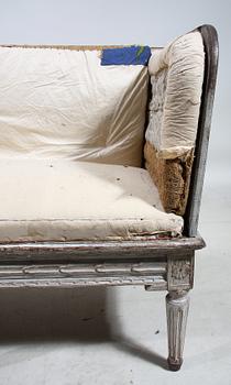 TRÅGSOFFA, gustaviansk, 1800-talets början.