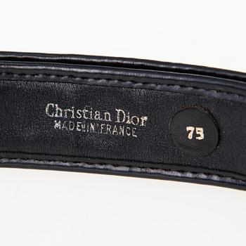 CHRISTIAN DIOR, TVÅ VINTAGE VÄSKOR SAMT BÄLTE.