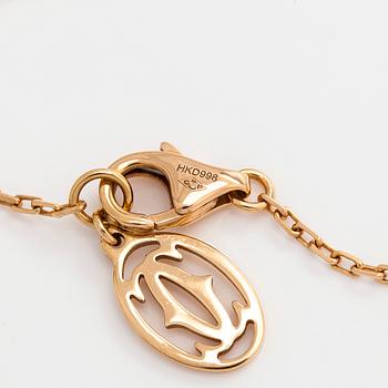 Cartier, necklace, D' amour 18K gold and pink sapphire.