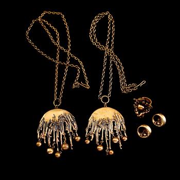 SMYCKEN, 4 st, patinerad brons, Pentti Sarpaneva, Kalevala, Finland, 1900-talets andra hälft.