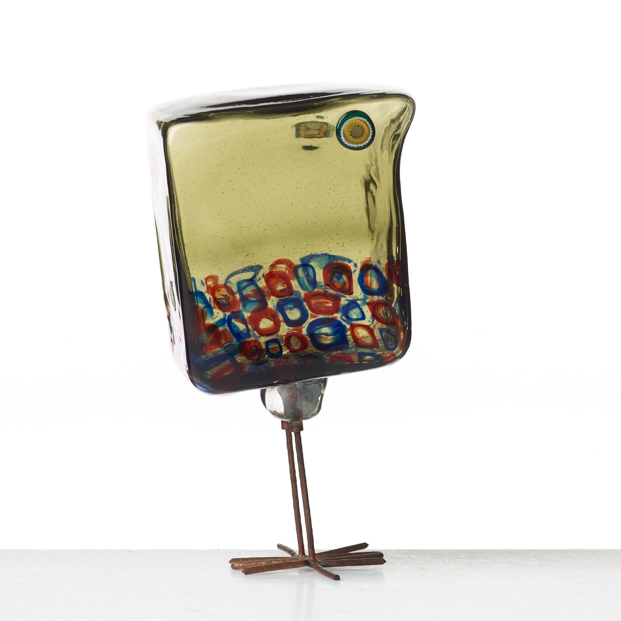 Alessandro Pianon, fågel, "Pulcino", Vistosi, Italien, 1960-tal, modell S191.