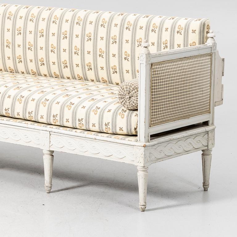 Soffa, gustavianskt provinsarbete, 1700-tal.