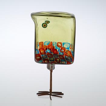 An Alessandro Pianon 'Pulcino' glass bird, Vistosi, Italy 1960's.