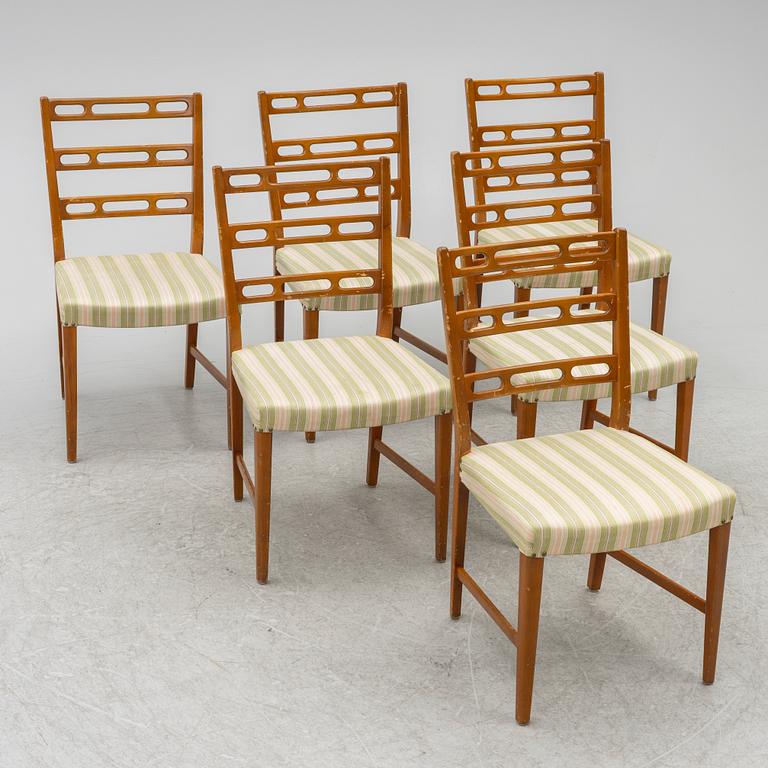 David Rosén, stolar, 6 st, "Futura", Nordiska Kompaniet, 1950-tal.