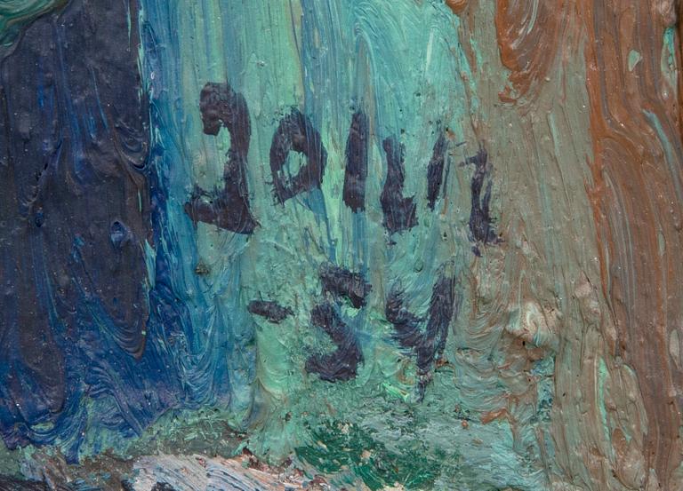 Gunnar Jonn, oil on canvas, signed and dated 54.