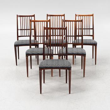 Svante Skogh, stolar, 6 st, ”Cortina”, Säffle möbelfabrik, 1960-tal.