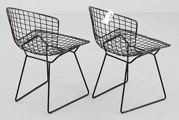 STOLAR, ett par, "Sidechair", design Harry Bertoia, 1960-tal.