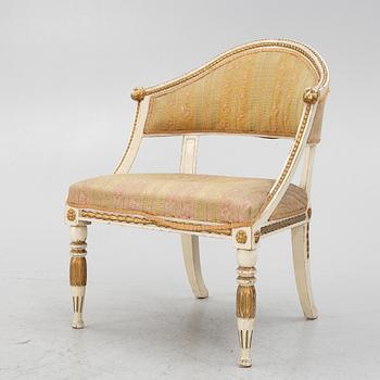 Baljfåtölj, 1900-tal, Sengustaviansk stil.