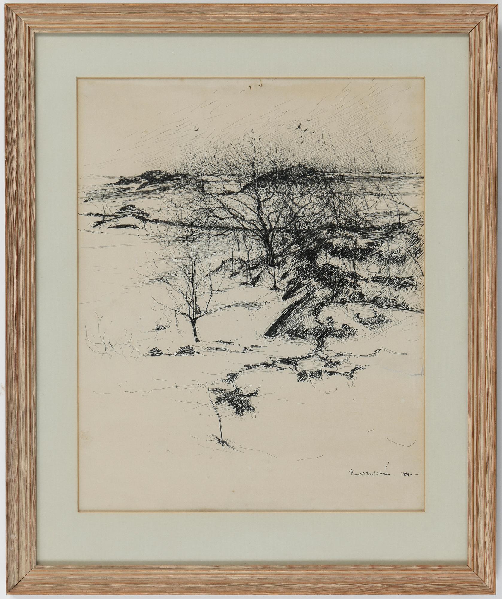 KARL NORDSTRÖM, tuschteckningar, signerad o daterad 1888.