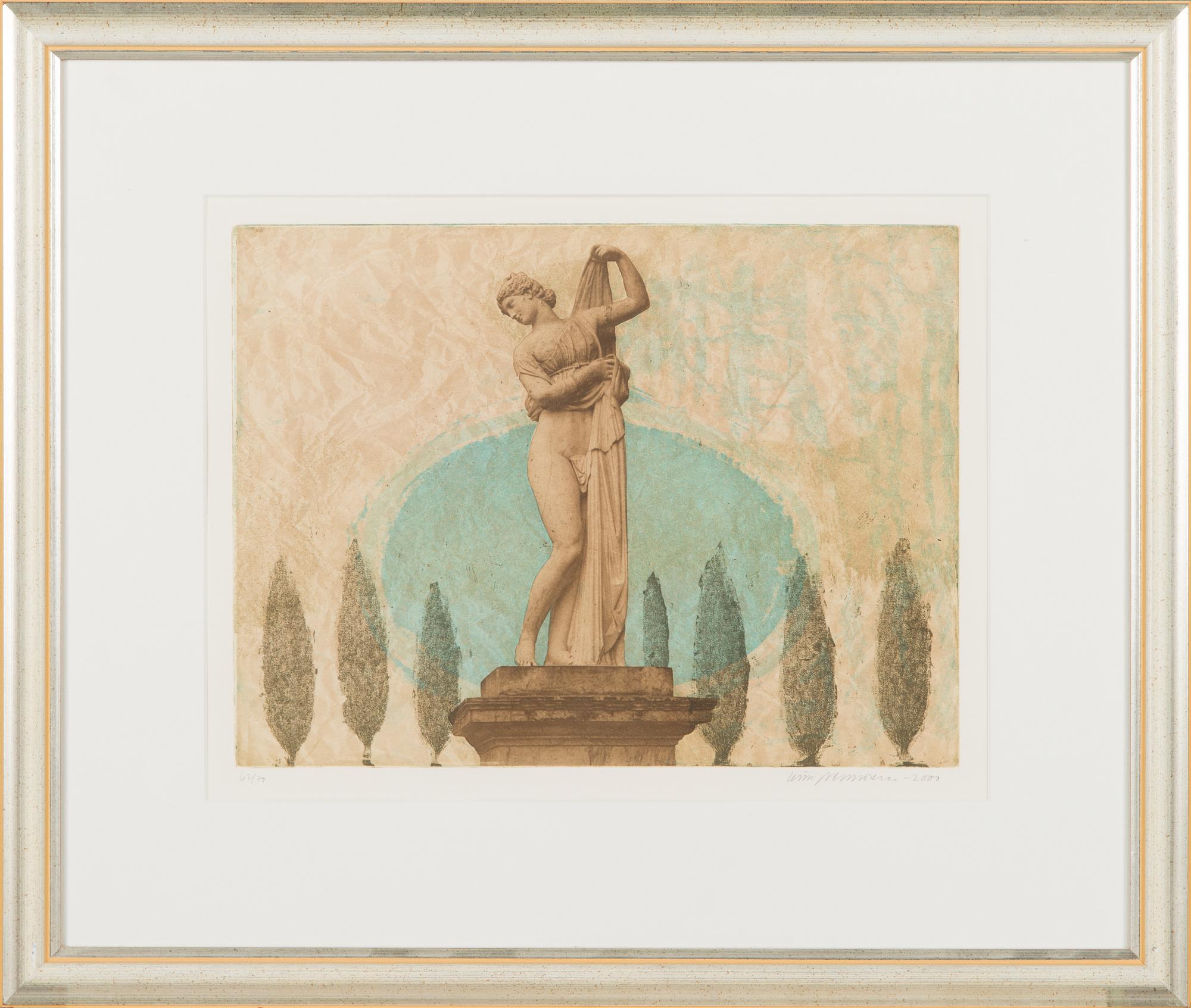 Kirsi Neuvonen, etching and aquatint, signed and dated 2000, numbered 62/70.
