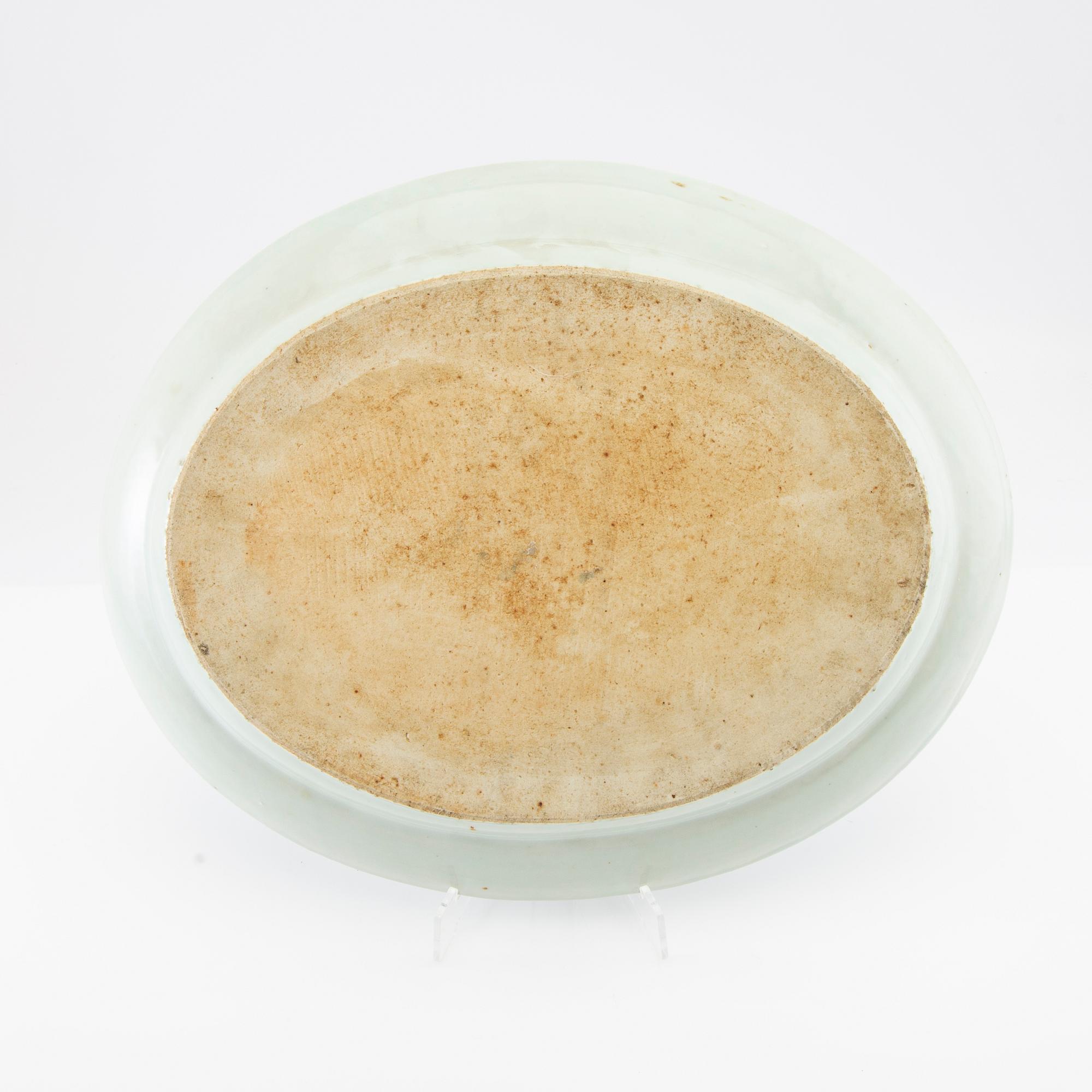 Serving dishes 2 pcs China around 1800 porcelain.