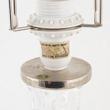 Carl Fagerlund, a pair of table lamps, model RD 1477, Orrefors.