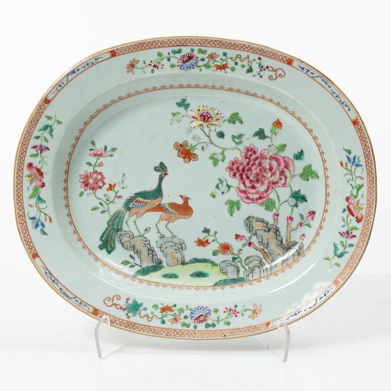 Djupt stekfat, kompaniporslin, Kina, Qingdynastin, Qianlong (1736-95).