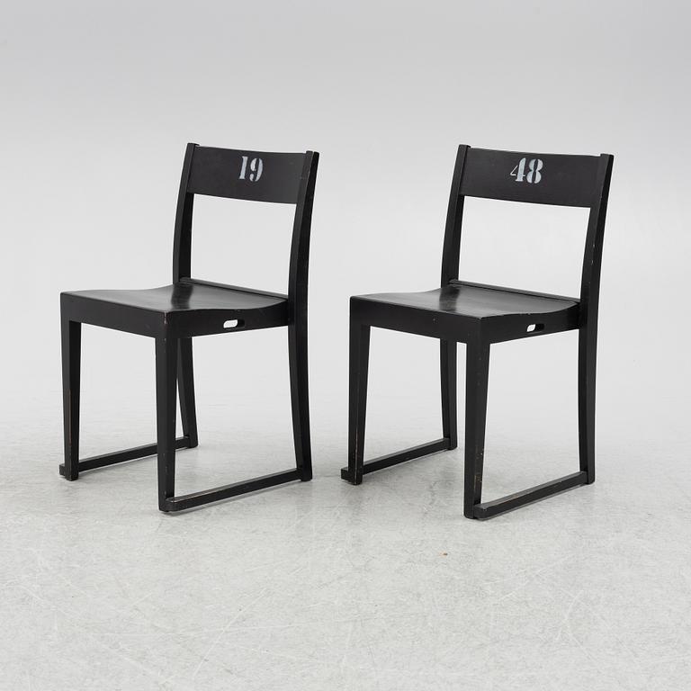 Sven Markelius, "The Orchestra Chair" 10 pcs, mid-20th century.