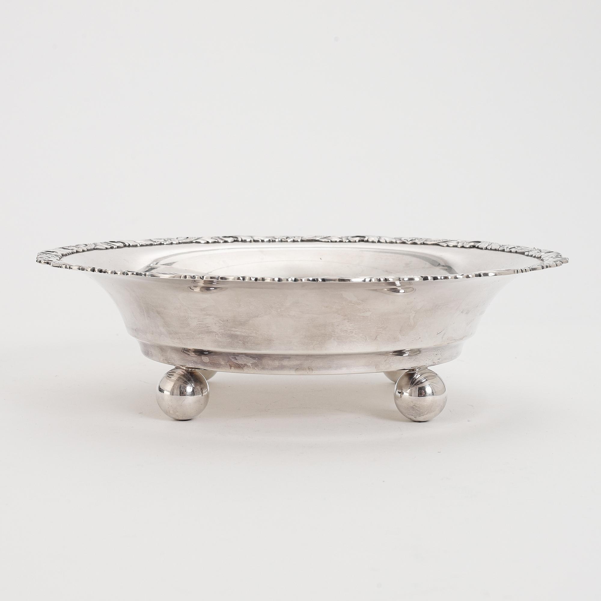 Skål, silver, Finlands Guldsmeds AB, Åbo, Finland, 1937.