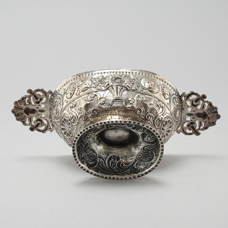 A silver brandy-bowl, likely by Hendrik van Manen, Sneek, Netherlands, 1782.