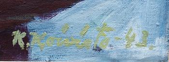 KULLERVO KOIVISTO, olja på duk, sign o dat 43.