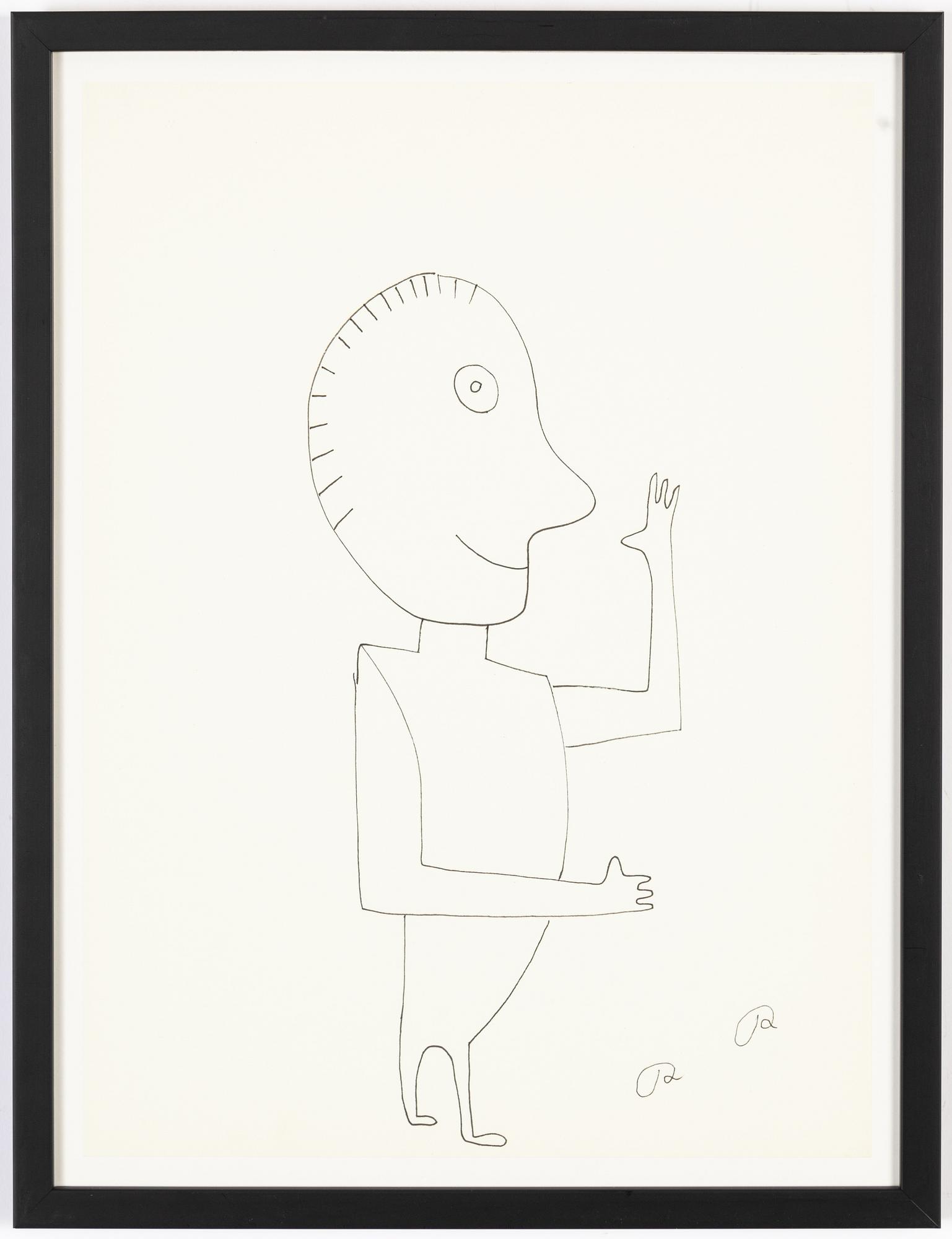 Roger Risberg, indian ink drawing, signed. Executed in 2008.