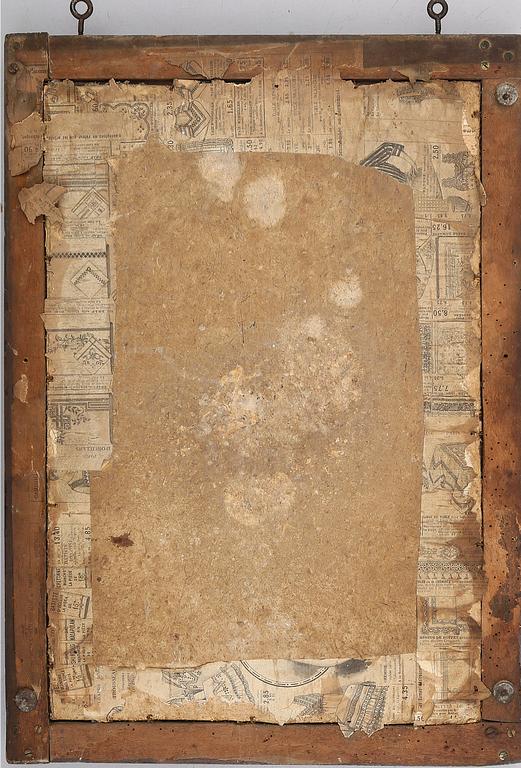 SPEGEL, skuret trä, 1700-/1800-tal.