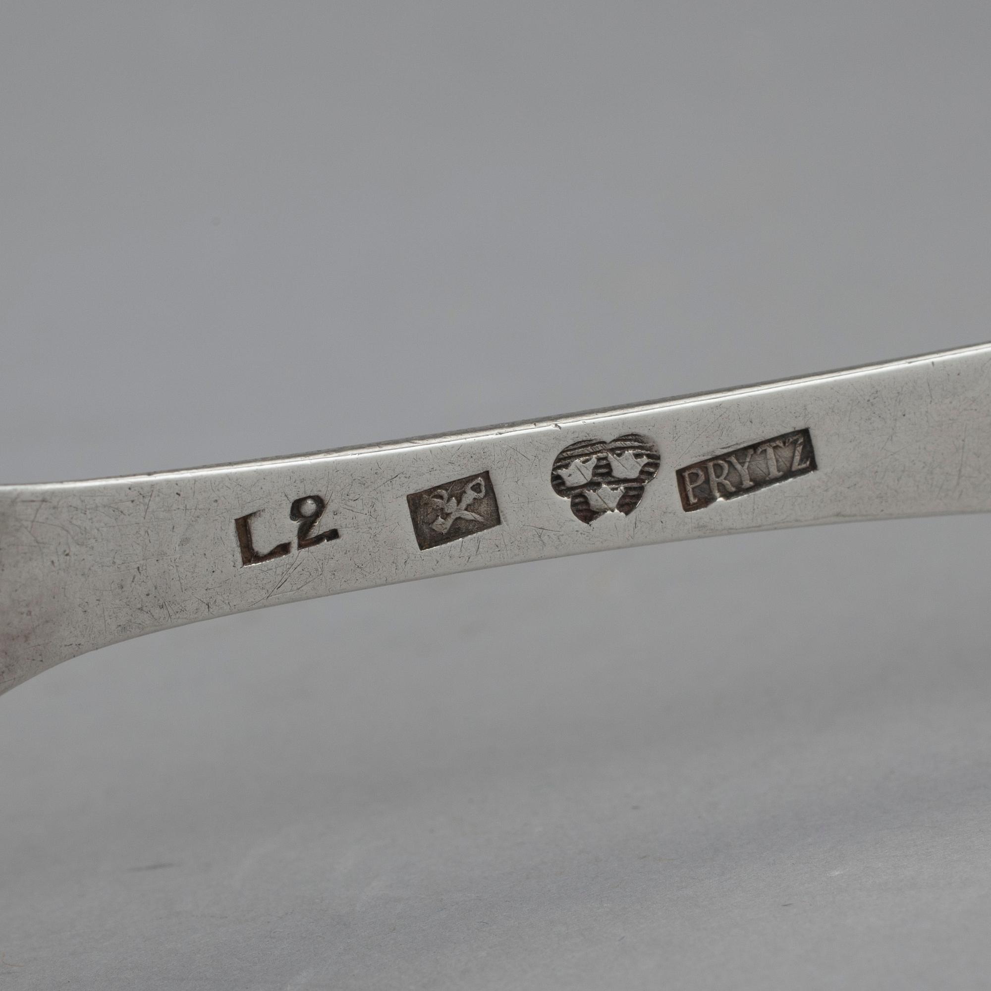 MATSKEDAR, 12 st, Ronander, Floberg, Lampa, Prytz, Zethelius, m.fl.  1700-tal och 1800-tal. Vikt 690 g.