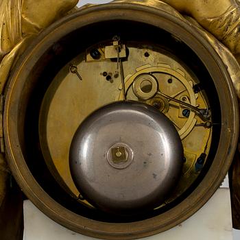 A Louis XVI late 18th century mantel clock.