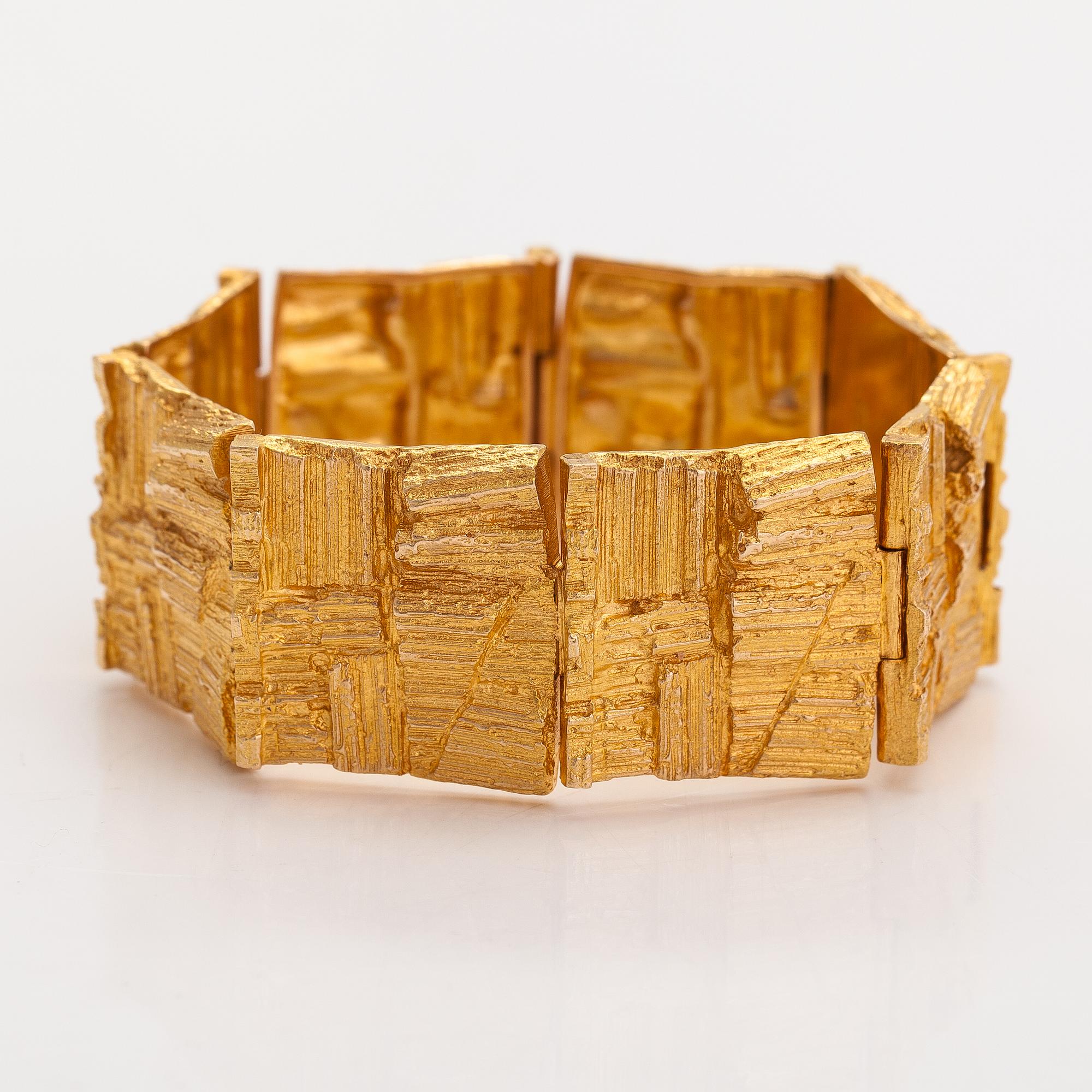 Björn Weckström, A 14K gold bracelet "Suma". Lapponia 1971.