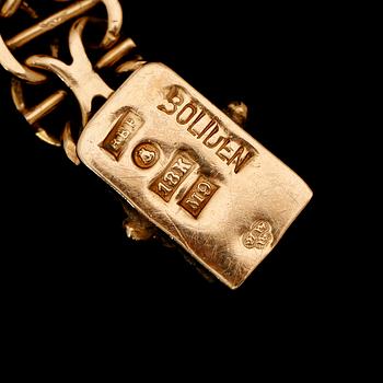 ARMBAND, 18 k guld, 1962, x-länk. Vikt ca 20 gram.