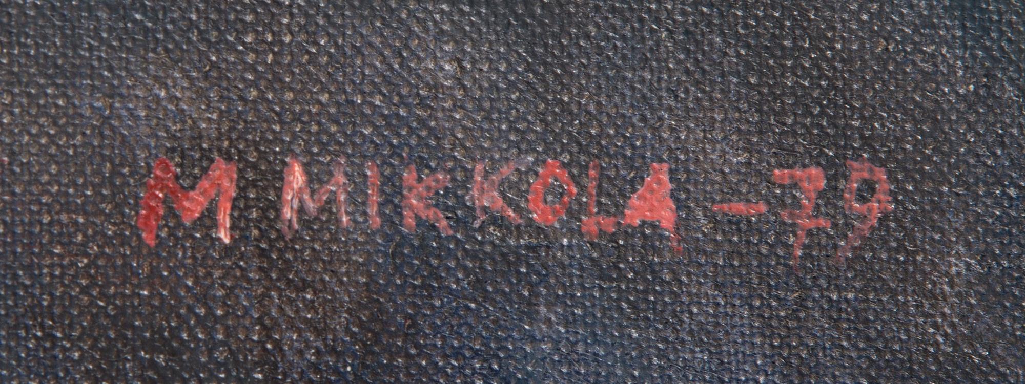 Matti Mikkola, oil on canvas, signed and dated 1979.