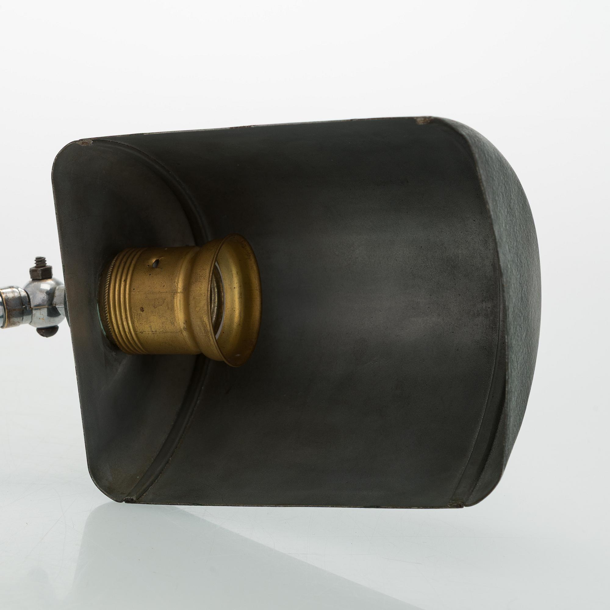 Bordslampa/vägglampa, "Novum", Molitor, Tyskland 1930-tal.