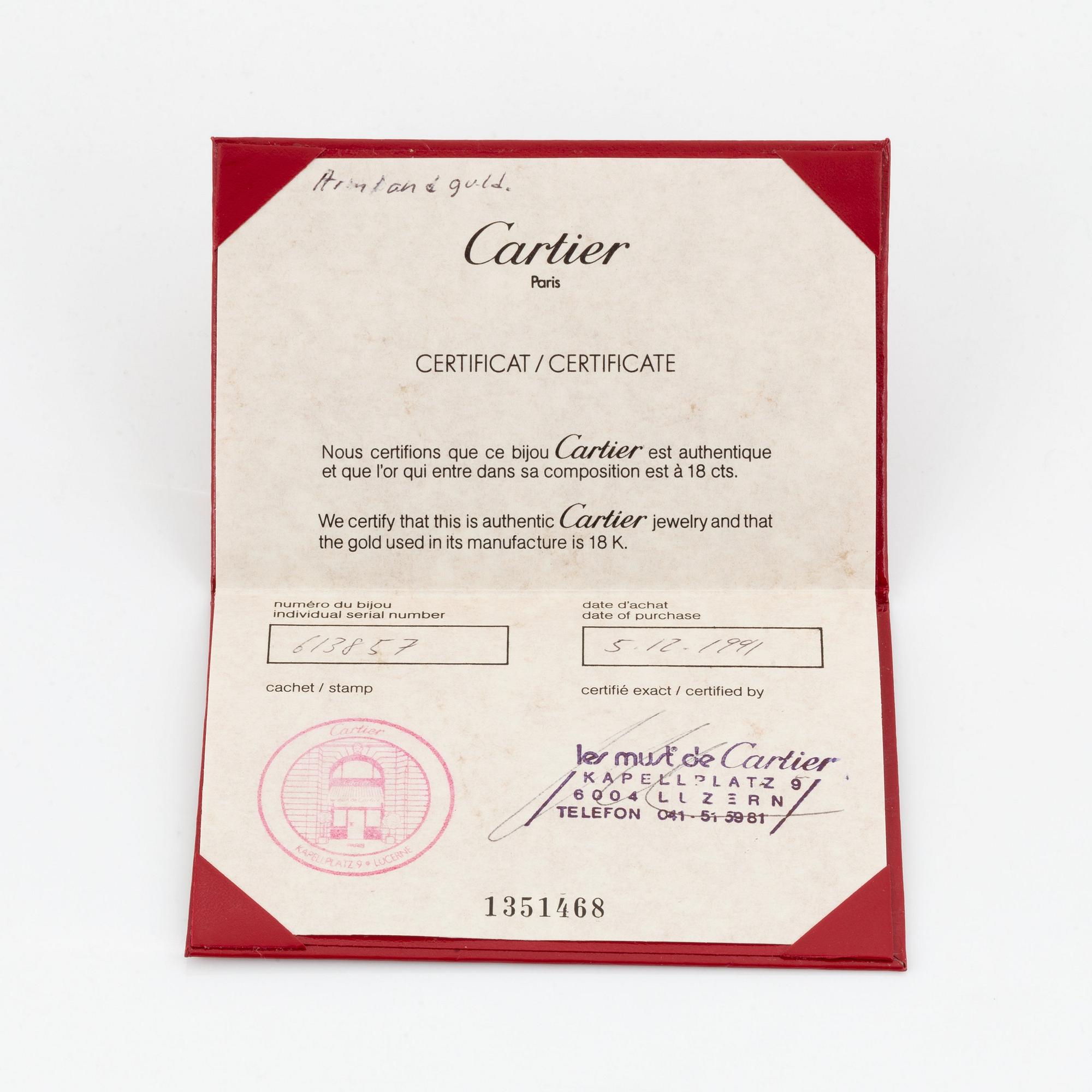 A Cartier "Maillon Panthère" 18K gold bracelet.