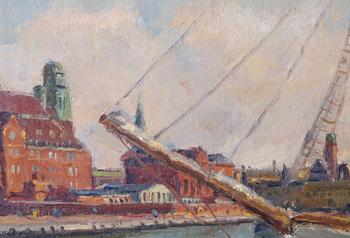 BERLIN, GUSTAV. Olja på duk, sign o dat 1980.