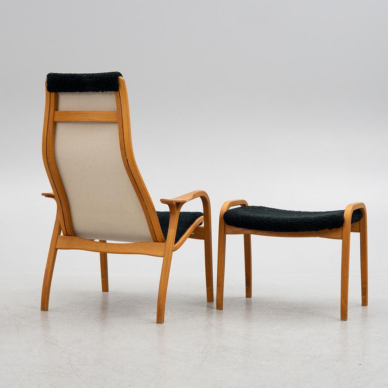 Yngve Ekström, armchair with foot stool, 'Lamino', Swedese.