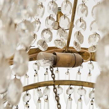 An Empire style chandelier from around the year 1900.