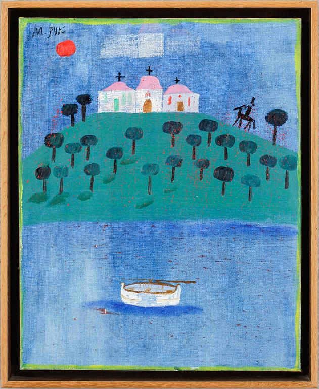 MADELEINE PYK, olja på duk, signerad.