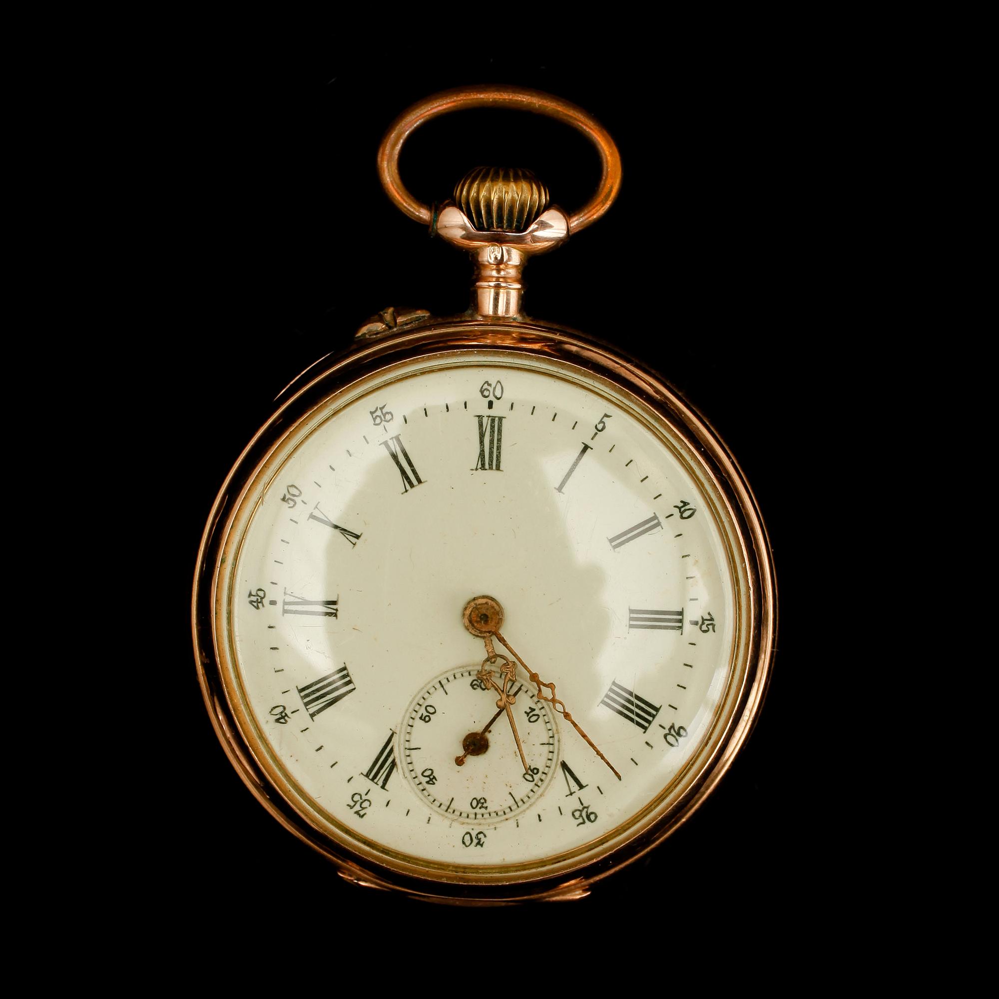 FICKUR, boett 14 k guld, tidigt 1900-tal.