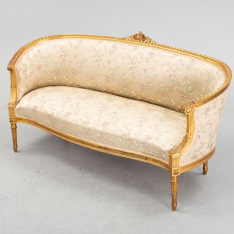 Soffa, gustaviansk stil, 1900-talets början.