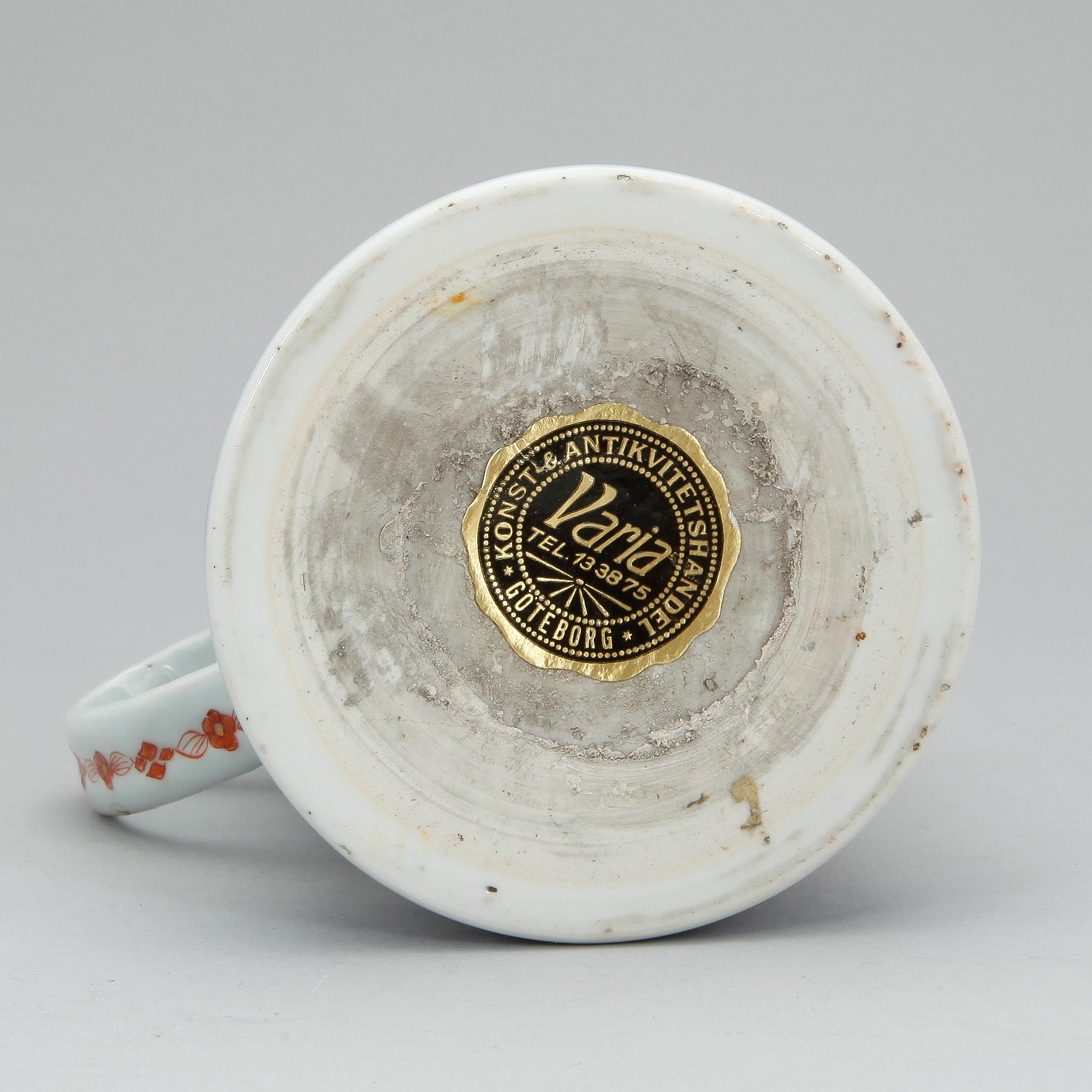 MUGG, porslin, Kina, Qing dynastin, Qianlong (1736-95).