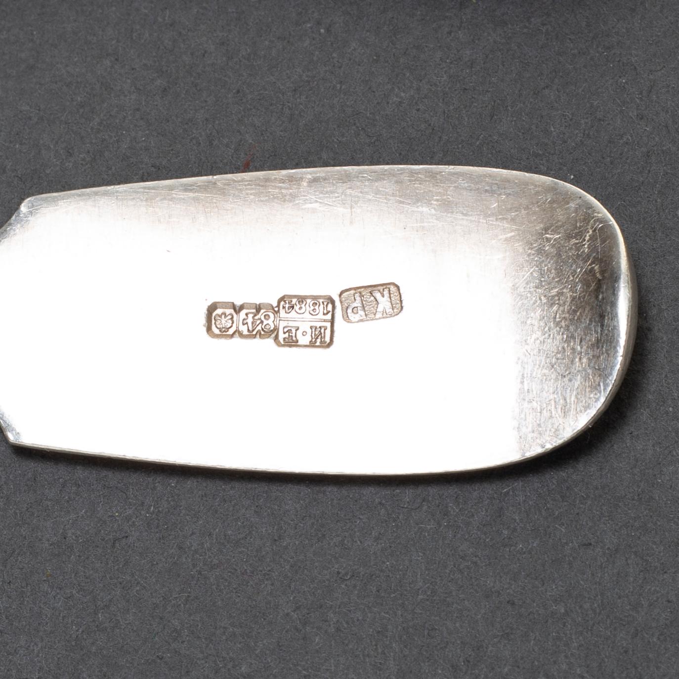Eightteen Russian19th Century silver forks from various makers.