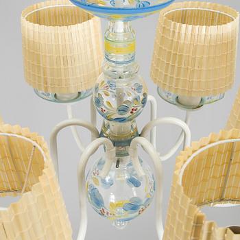 Paavo Tynell, takkrona, modell 1752, för Taito och Köklax Glasbruk, 1940-tal.