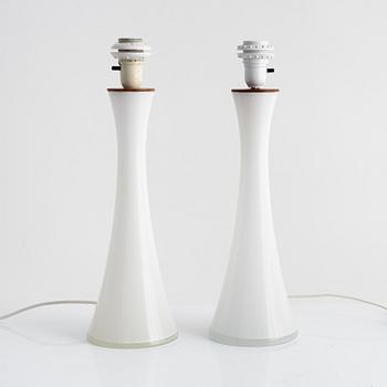 Table lamps, a pair, Bernt Nordstedt, Bergboms, third quarter of the 20th century.